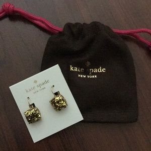 Kate Spade Gold Sparkle Earrings